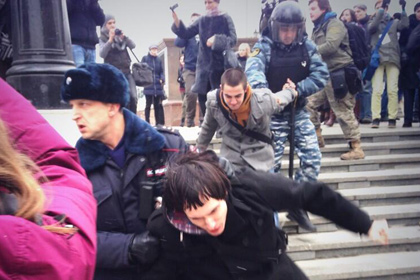 Полиция отчиталась о задержаниях в центре Москвы