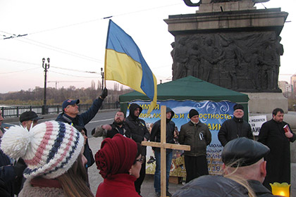 В Донецке попытались сорвать коллективную молитву за Украину