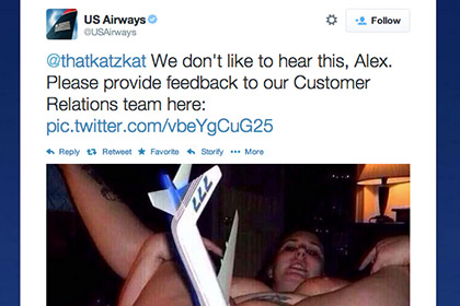 Пассажирка US Airways получила порноснимок в ответ на жалобу
