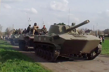 Украинская бронетехника вырвалась из блокады в Краматорске