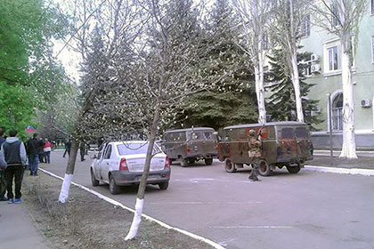 В Краматорске захвачено отделение милиции и здание СБУ