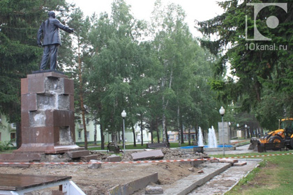 Памятник Ленину в Кузбассе признали радиоактивным