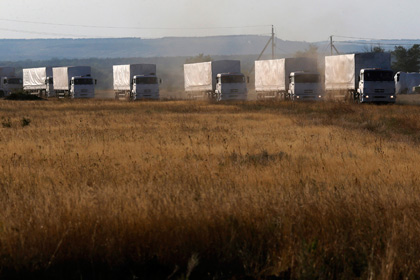 Гуманитарный конвой пересек границу с Украиной