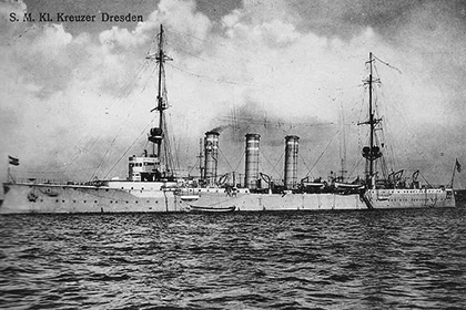 1914. Германский вспомогательный крейсер «Бетания» захвачен англичанами