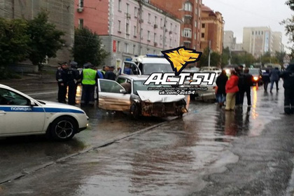Пьяный водитель протаранил 25 автомобилей в центре Новосибирска