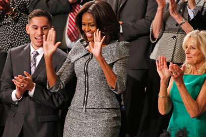 Мишель Обама появилась на публике в костюме Алисии Флоррик