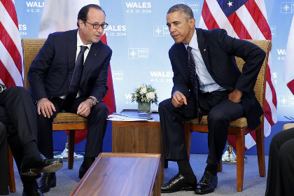 Обама и Олланд высказались за сохранение санкций против России