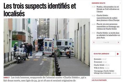 Задержание нападавших на Charlie Hebdо опровергло МВД Франции