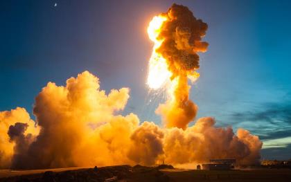 Опубликованы фотографии взрыва ракеты Antares