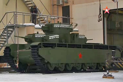 На Урале по советским чертежам воссоздали пятибашенный танк Т-35