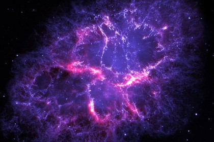 НАСА опубликовало фотографию фиолетовой туманности в честь Принса