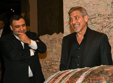 Джордж Клуни посетил музей коньяка в Ереване