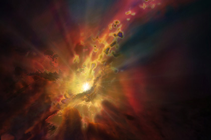 Астрономы обнаружили рождающую звезды черную дыру