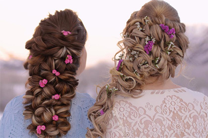 Две сестры из Норвегии прославились виртуозным умением заплетать косы