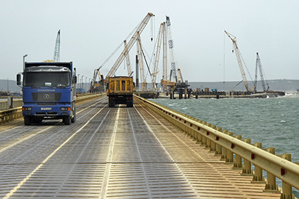 Минтранс исключил проблемы с финансированием строительства моста в Крым