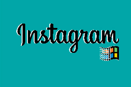 Москвич переосмыслил Instagram в стиле Windows 95