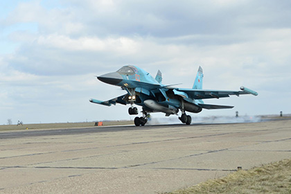 Вылетевшие из Ирана российские самолеты Су-34 уничтожили 150 боевиков в Сирии