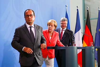 Порошенко, Олланд и Меркель договорились о встрече в «нормандском формате»