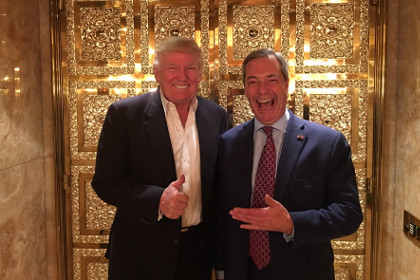 Трамп встретился с лидером британских евроскептиков