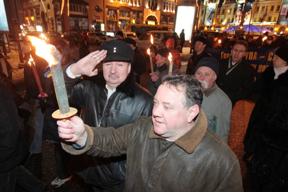 Численность шествия в честь рождения Бандеры в Киеве оценили в тысячу человек