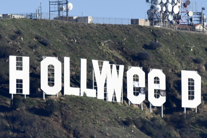 Неизвестный переделал надпись Hollywood «в честь» марихуаны