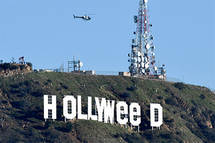 Переделавший надпись Hollywood «в честь» марихуаны художник сдался полиции