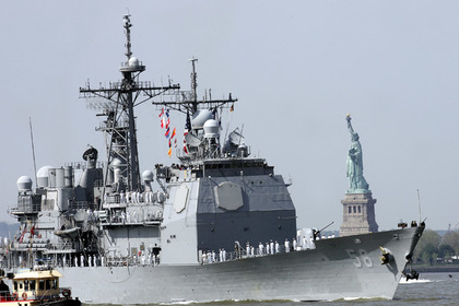 Американский крейсер USS Hue City прибыл в Таллин