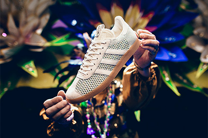 Марка adidas обновила кроссовки Gazelle к карнавалу Марди Гра