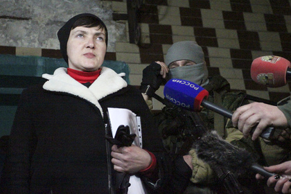 В ДНР связали массированные обстрелы со стороны ВСУ с приездом Савченко