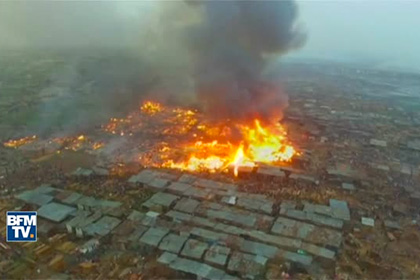 В нигерийском городе Лагос произошел крупный пожар