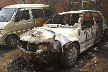 Китаянка сожгла девять автомобилей из мести за любимую собаку
