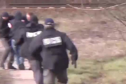 Появилось видео задержания организатора теракта в Петербурге