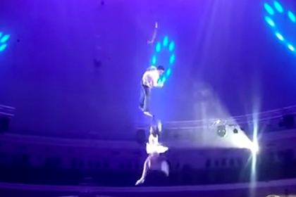 Российская гимнастка сорвалась во время шоу в белорусском цирке