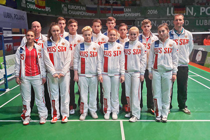 Юношеская сборная России по бадминтону стала второй на командном ЧЕ