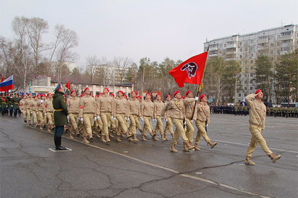 В парадах на день Победы примут участие более восьми тысяч юнармейцев