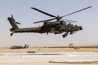 Американский вертолет сбил беспилотник с помощью лазера