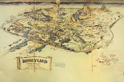 Нарисованную карту первого Диснейленда продали за 708 тысяч долларов