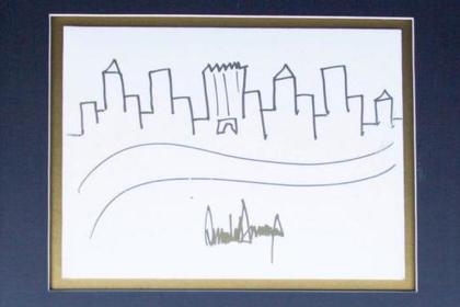 Рисунок Трампа продали на аукционе за 30 тысяч долларов