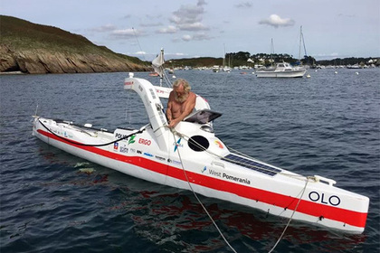 70-летний пенсионер в третий раз пересек Атлантический океан на байдарке