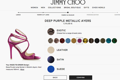 Jimmy Choo предложил клиентам персонализировать туфли