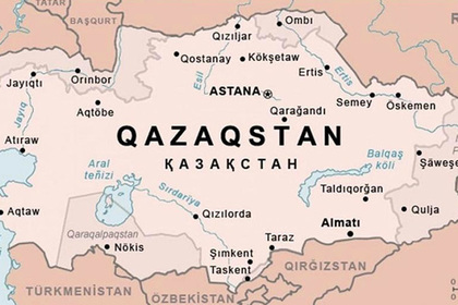 В Казахстане опубликовали карту с присоединенными к республике частями России