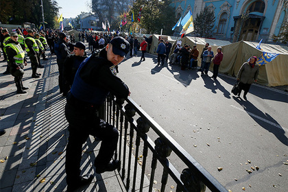 Полиция Киева рассказала об изъятом у митингующих огнестрельном оружии