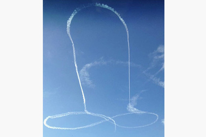 Американских летчиков покарают за нарисованный в небесах пенис