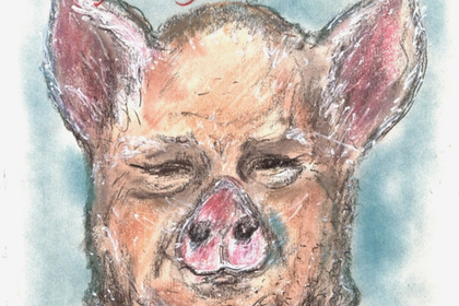 Карл Лагерфельд нарисовал Вайнштейна со свиным рылом