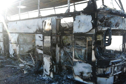 Сгоревшие в казахстанском автобусе грелись паяльной лампой и разлили бензин