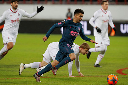 «Локомотив» пропустил от «Атлетико» восемь мячей за две игры в Лиге Европы