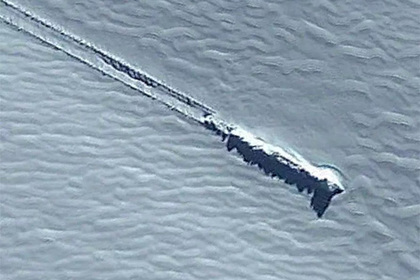 На картах Google разглядели следы крушения неопознанного корабля