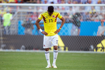 Колумбийца уличили в грязном приеме в матче против сборной Англии