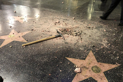 Звезду Трампа в Голливуде разнесли в крошки