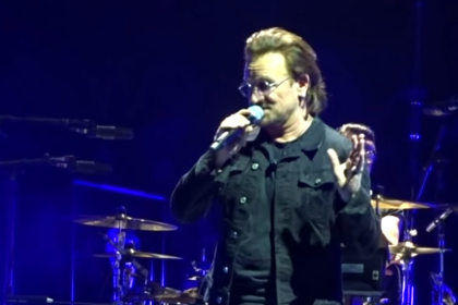 Боно из U2 потерял голос и не смог допеть